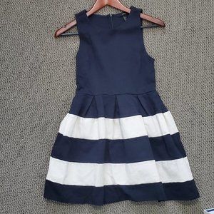 nautical blue and white dress